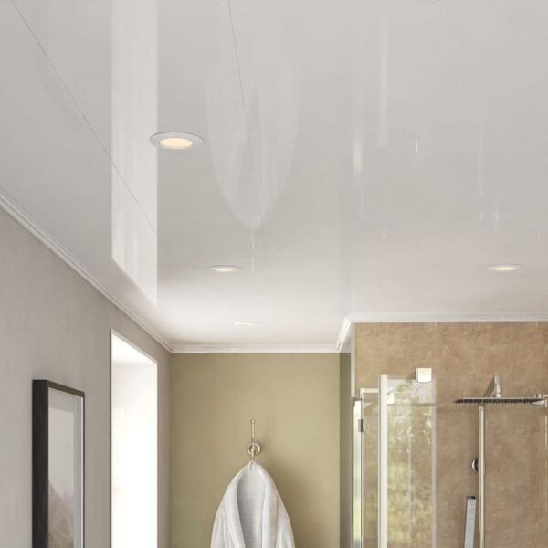 White Gloss 250mm x 2700mm x 5mm PVC Ceiling Panels