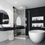 10mm Black Sparkle 1M x 2.4M Shower Wall Panel