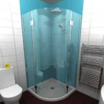 10mm Blue Quartz Shimmer 1M x 2.4M Shower Wall Panel