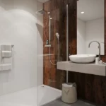 10mm Red Metallic 1M x 2.4M Shower Wall Panel