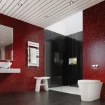 10mm Red Sparkle 1M x 2.4M Shower Wall Panel