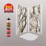 Stone Marble Wet Wall Panel Complete Kit | 1M x 2.4M x 10mm |