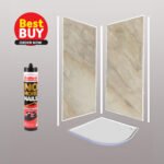 Pergamon Marble Wet Wall Panel Complete Kit