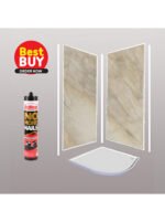 Pergamon Marble Wet Wall Panel Complete Kit