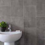 8mm Graphite Grey Tile Effect PVC Ceiling Panel 250MM x 2.6M