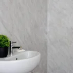 8mm Storm Grey Marble PVC Ceiling Panel 250MM x 2.6M - Image 2