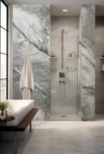 10mm Cabana Marble 1M x 2.4M Shower Wall Panel - Image 2