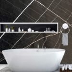 10mm Black Laurent 1M x 2.4M Shower Wall Panel