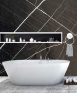 10mm Black Laurent 1M x 2.4M Shower Wall Panel